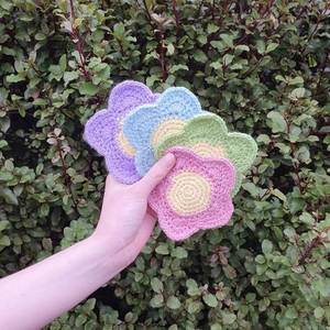 Crochet Drink Coasters - Set of 4