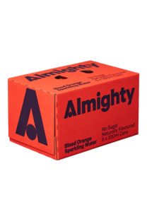 Almighty ‘Blood Orange’ Sparkling Water 6x330ml