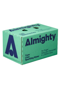 Almighty ‘Yuzu & Lime’ Sparkling Water 6x330ml