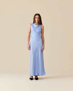 Size 6: RUBY - Firebird Cowl Gown in Serenity Blue