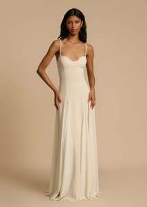 Size 6: Arcina Ori - Paloma Dress in Stone
