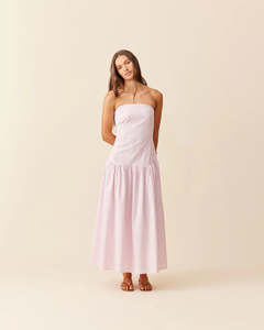 Size 10: RUBY - Trulli Maxi Dress in Pink Gingham