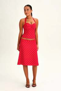 Size 10: Sabelle (Dear Frankie) - Saskia Set in Scarlet