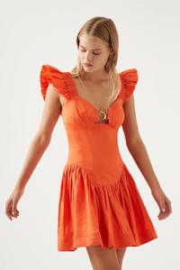 Mini Dresses: AJE - Simone Frill Sleeve Mini Dress