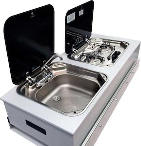 Kitchen Pro Sliding Combi Unit Cooktop and Sink