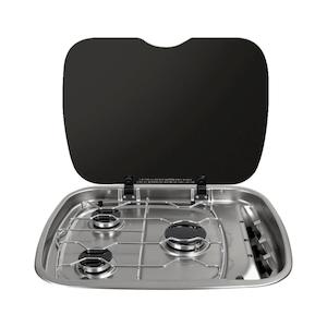 Thetford Argent 3 Burner Hob with Glass Lid
