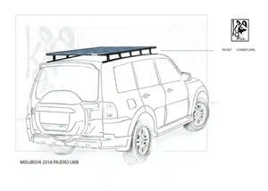 Eezi Awn: Mitsubishi Pajero K9 Roof Racks Expedition Quality 4 Door 1250WX2000L - Summer Sale