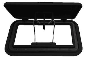 Large Scupper Vent Black - Alloy