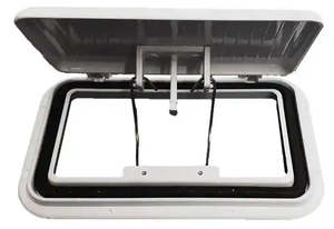 Australian Rv: Large Scupper Vent White - Alloy- 10153