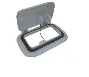 Australian Rv: Small Scupper Vent White - Alloy