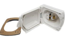 Clipsal: 15amp External Power inlet for Caravan 240 Electrics