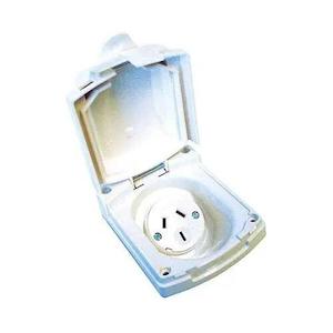 Clipsal External 240 volt Power Outlet White - 10 amp