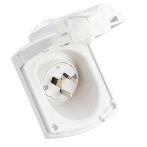 Clipsal: Clipsal External 15amp Power inlet 240volt White New Type