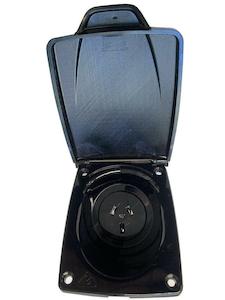 CMS 10amp Double Pole Autoswitch Socket Black Outlet. Jol10Bk