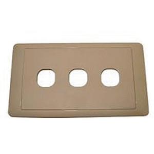 CMS Switch Plate Triple Beige for Caravan 240 Electrics