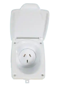 Cms: 10A AC Power External Outlet White CMS 230Vac Plug N Play