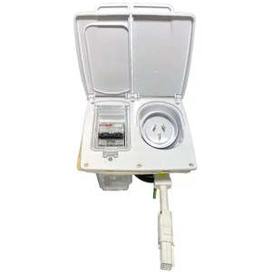 Cms: 15A AC Power External inlet and 16A RCD White CMS 230Vac Plug N Play