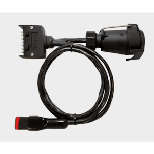 Lead for Elecbrakes Electric Brake Controller - 7 Pin Flat to 7Pin Large Round