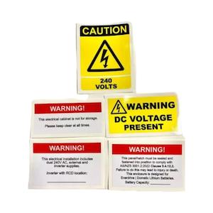 Enerdrive: Enerdrive invertor Warning Label Kit