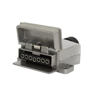Kt Cable: 7 Pin Female Trailer Socket Metal Led