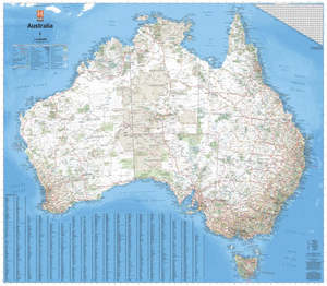 Hema Maps: Hema Australia Wall Map - Large