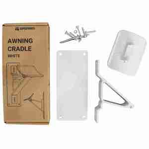 Automatic Awning Support Cradle White