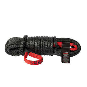 Saber 13200 KG Black SaberPro Winch Extension Rope with Red Sheath Eyes 20 m