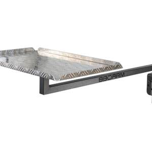BBQARM KIT Black 650mm Large Tray Aluminium 50mm Drawbars for Caravan or Trailer