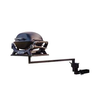 Kicthen Appliances: BBQARM KIT 850mm Large Alum Chequerplate for Vehicle Tow-Hitch