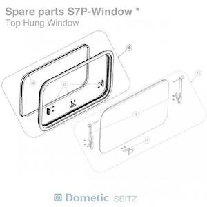 Outer Frame only for Seitz S7P Window 700 x 510mm - no longer available