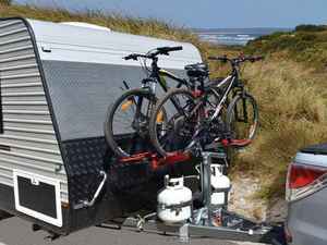 Gripsport Tilting Caravan Rack for 3 Bikes - needs mounting kit