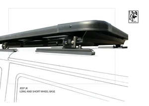 Eezi Awn: JK 5 Door K9 Roof Racks Expedition Quality 1400WX1600L - Autumn Sale