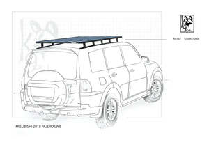 Mitsubishi Pajero K9 Roof Racks Expedition Quality 4 Door 1250WX2000L - Autumn Sale