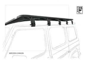 Eezi Awn: Mercedes G Wagon K9 Roof Racks Expedition Quality 1500WX2200L - Autumn Sale