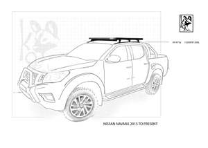 Eezi Awn: Nissan Navara K9 Roof Racks Expedition Quality (2015+) 1250Wx1200L - Autumn Sale
