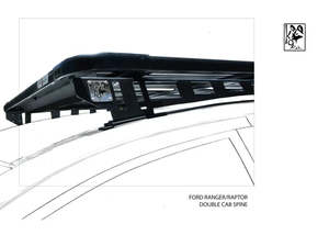 Eezi Awn: Ranger K9 Roof Racks Expedition Quality Roof Racks Raptor 1250WX1400L Spine Mount - Autumn Sale