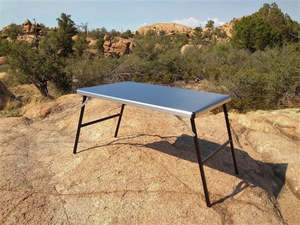 Eezi-Awn K9 Tables with Stainless Steel Top and Aluminium Legs Medium 850Lx500W &hellip;