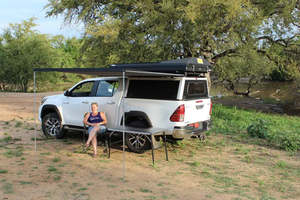 Eezi-Awn Series 1000 Alloy Case Awning Grey 1800mm - Autumn Sale