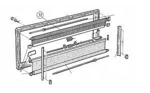 Flyscreen on Roller - to Suit Dometic Seitz S4 Windows 1100mm x 450mm Dark - No &hellip;