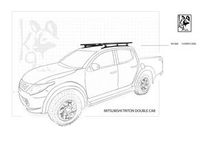 Eezi Awn: Triton Double Cab K9 Roof Racks Expedition Quality 1250WX1400L - Summer Sale