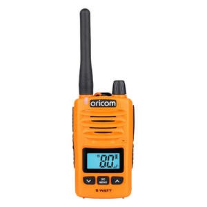 Discount Collection: Oricom 5 Watt IP67 Waterproof Handheld UHF CB Radio - Orange