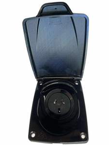 Cms: C Type 10A AC Power External Outlet Black CMS 230Vac Plug N Play - Black