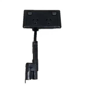Dual GPO Black J Series Outlets to C Series CMS 230Vac Plug N Play