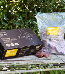 Products: CHICKEN, HEART AND TRIPE MEDALLIONS - Everything Dog