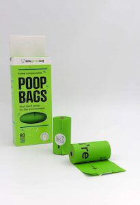 LITTLE GREEN DOG POOP BAGS 60 PACK - Everything Dog