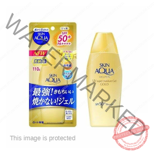 Rohto Skin Aqua UV Super Moisture Gel Gold SPF 50+ PA++++ – 110g Eve's Shoppe