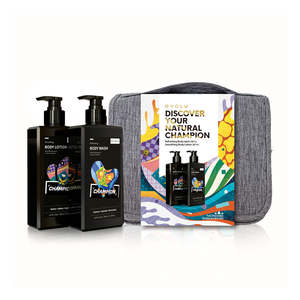 Gift Cards: Evolu Champion Body Care Duo - 
Body Wash & Body Lotion