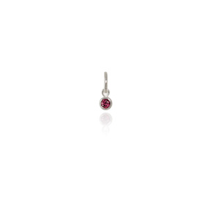 July Pendant Charm (Rhodolite)