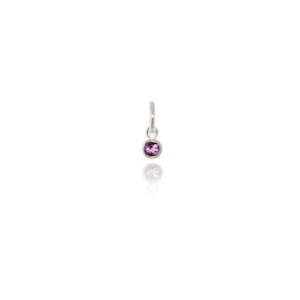 Gemstones: February Pendant Charm (Amethyst)