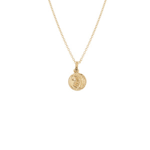 Fern Coin Necklace (Strength) - Gold